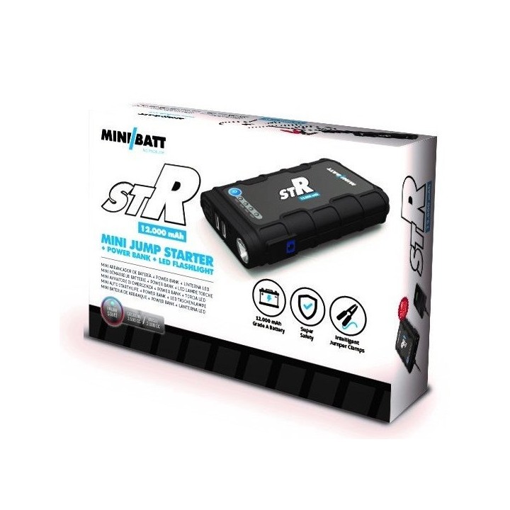 MINIBATT STR12, ARRANCADOR BATERÍAS PORTÁTIL 12000MAH