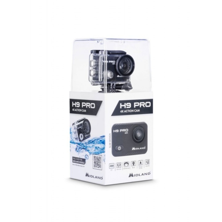 MIDLAND H9 PRO Cámara de acción 4K, 30fps y 20MP