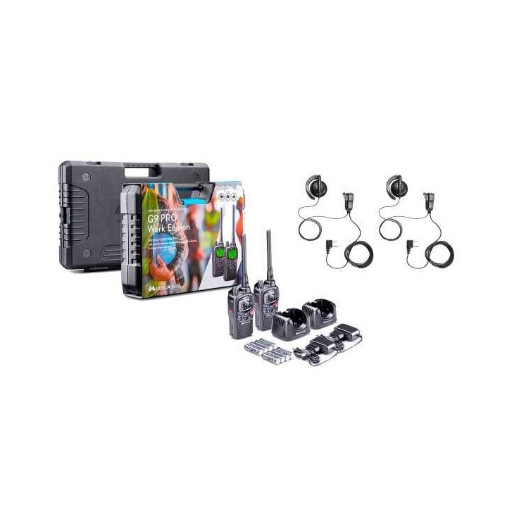 Pack walkies G9 PRO Work Edition 2 unidades