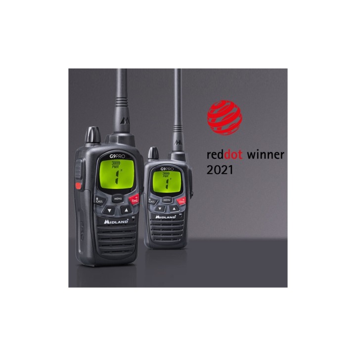 Walkie Midland G9 Pro Transceptor bibanda PMR446/LPD