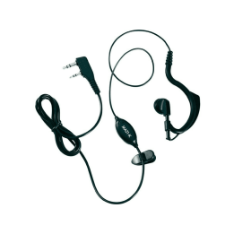 Midland MA21-LK Micrófono de solapa con auricular lobular ajustable (doble jack 90º). Compatible con Kenwood