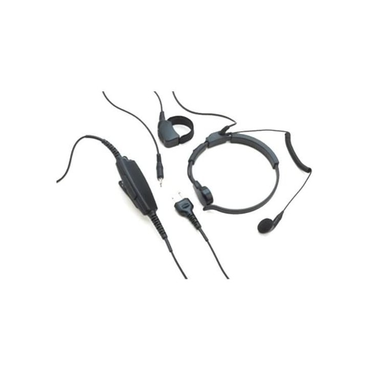Midland AE38 Laringófono con auricular y VOX/PTT (doble jack)