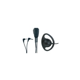 MIDLAND AE24 Micrófono de solapa con auricular lobular ajustable variable