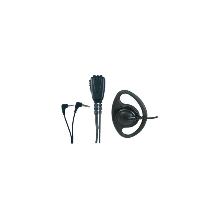 MIDLAND AE24 Micrófono de solapa con auricular lobular ajustable variable