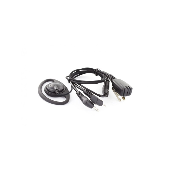 MIDLAND AE24 Micrófono de solapa con auricular lobular ajustable variable
