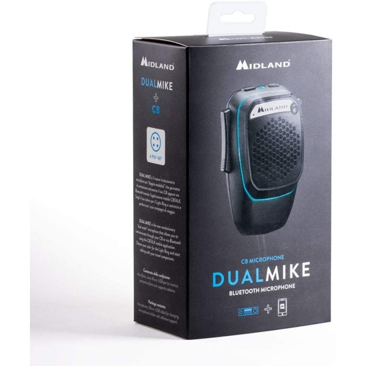 Midland DUAL MIKE Kit CB Manos Libres 4 Pin