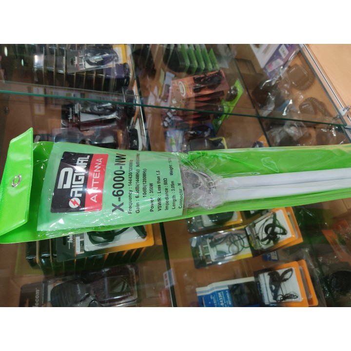 X-6000-NW - ANTENA BASE TRIBANDA, 144/430/1200 MHZ. 3,1 M.