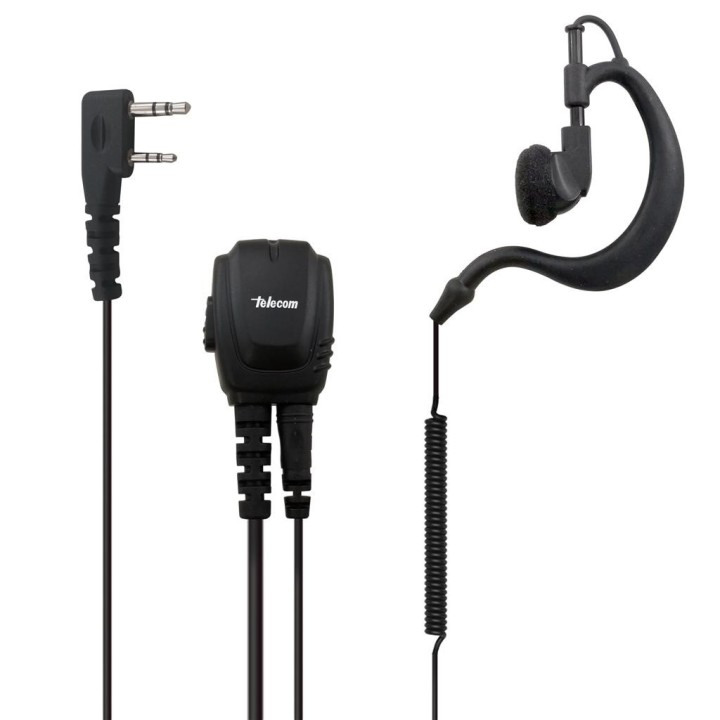 JD-2302NE - MICRO-AURICULAR GAMA PROFESIONAL. IP-54. PARA KENWOOD, TEAM & HYT