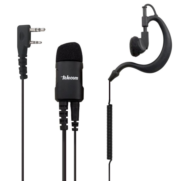JD-2402 - MICRO-AURICULAR GAMA PROFESIONAL. IP-54. PARA KENWOOD, TEAM Y HYT.
