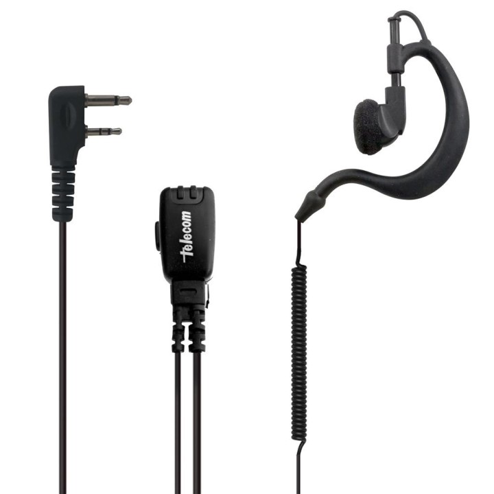 PY-29ILR - MICRO-AURICULAR ERGONÓMICO GIRATORIO, CON MICRO TIPO SOLAPA PARA ICOM.