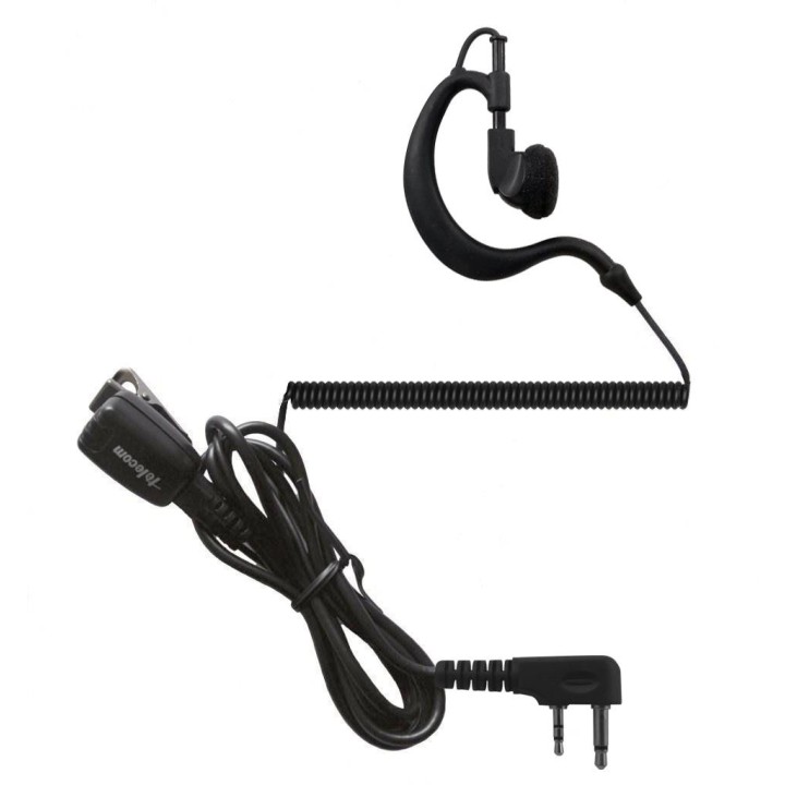 PY-29ILR - MICRO-AURICULAR ERGONÓMICO GIRATORIO, CON MICRO TIPO SOLAPA PARA ICOM.