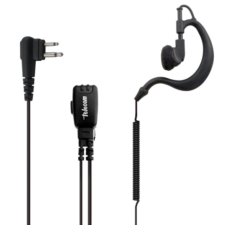 PY-29MR - MICRO-AURICULAR ERGONÓMICO GIRATORIO CON MICRO TIPO SOLAPA, PARA MOTOROLA & TEAM.