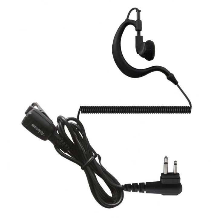 PY-29MR - MICRO-AURICULAR ERGONÓMICO GIRATORIO CON MICRO TIPO SOLAPA, PARA MOTOROLA & TEAM.