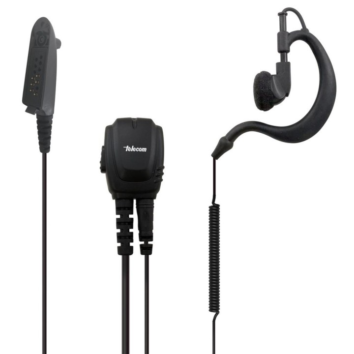 JD-23-GP320 Micro-auricular gama profesional. IP-54. Para MOTOROLA y HYT.