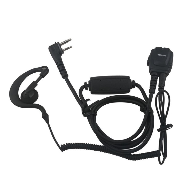 JD-23-ICA25 Micro-auricular gama profesional. IP-54. Para ICOM. IC-A25CE, IC-A25NE, ICA-16