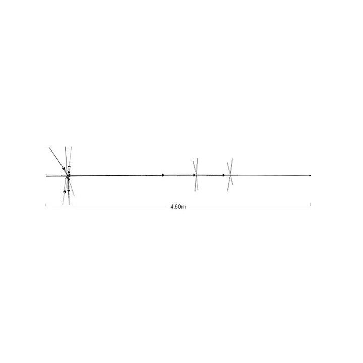 Antena de base HF DIAMOND CP6S  6 bandas