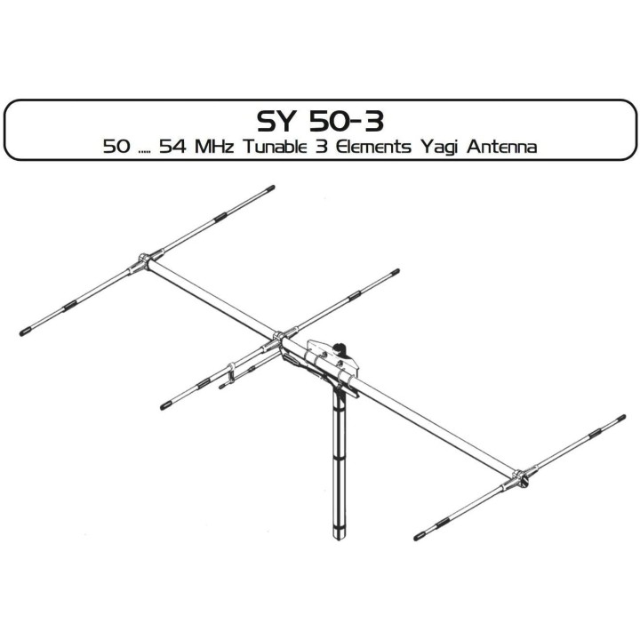 Sirio SY50-3 Antena directiva 3 elementos para 6 metros