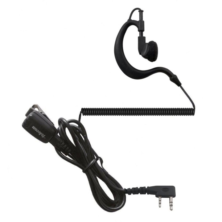 PY-29KR Micro-auricular ergonómico giratorio con micro tipo solapa, para KENWOOD, TEAM y HYT.