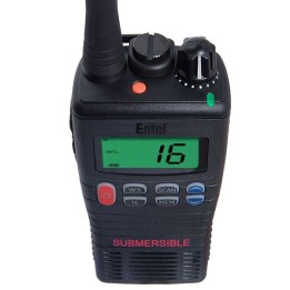 Entel HT644 Sumergible con LCD Walkie Talkie VHF de banda marina sumergible