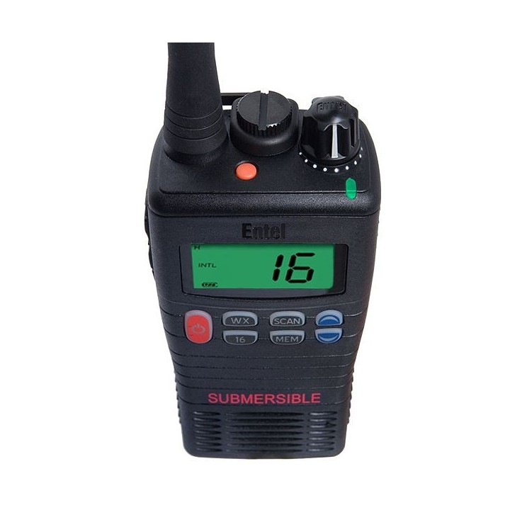 Entel HT644 Sumergible con LCD Walkie Talkie VHF de banda marina sumergible