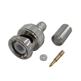 BNC-155-BNC CRIMPAR Conector BNC macho para cable H-155 y similares. Crimpar.