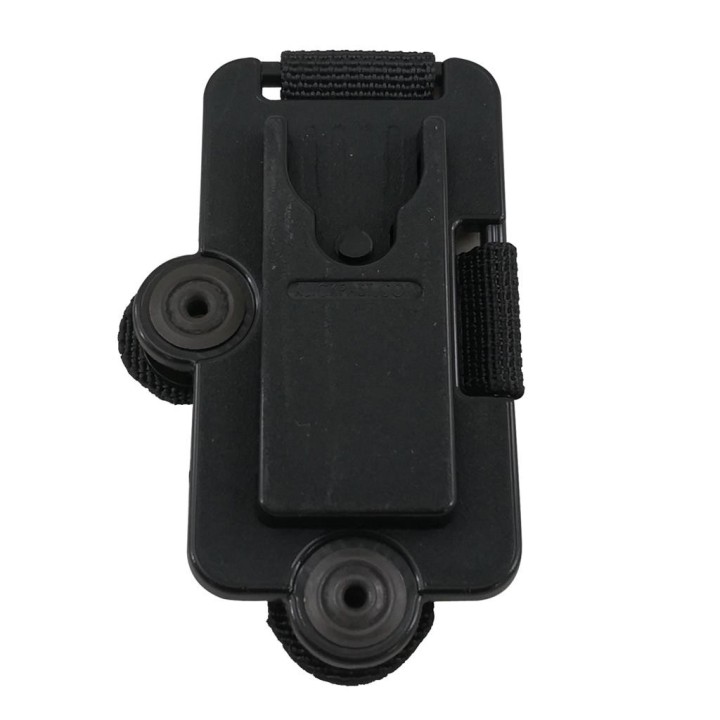 Sistema sujeción de cámara corporal para chaleco. Pinza CLICK FAST