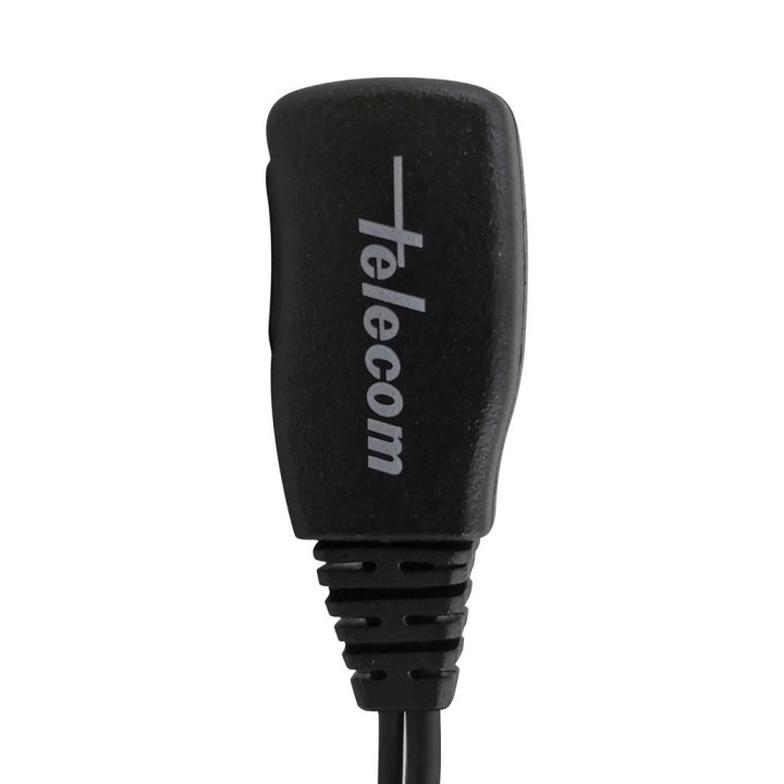 Micro-auricular ergonómico giratorio con micro tipo solapa, para KENWOOD, TEAM y HYT.