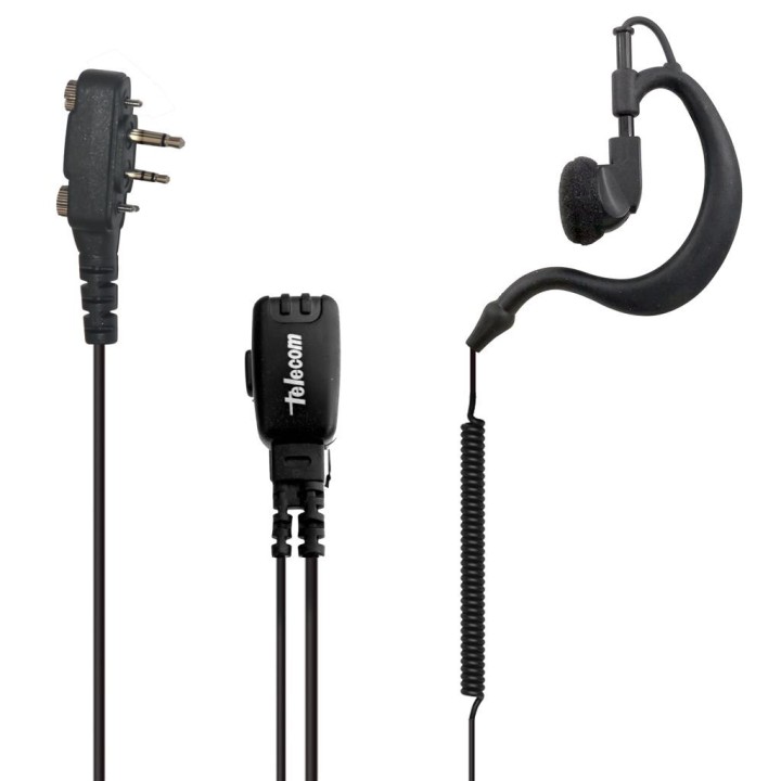 PY-29-ICF-2000 - MICRO-AURICULAR ERGONÓMICO GIRATORIO CON MICRO TIPO SOLAPA, PARA ICOM.