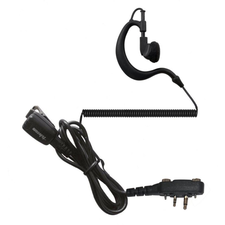 PY-29-ICF-2000 - MICRO-AURICULAR ERGONÓMICO GIRATORIO CON MICRO TIPO SOLAPA, PARA ICOM.