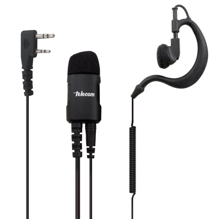 JD-2402NE - Micro-auricular gama profesional. IP-54. Para KENWOOD Serie NX
