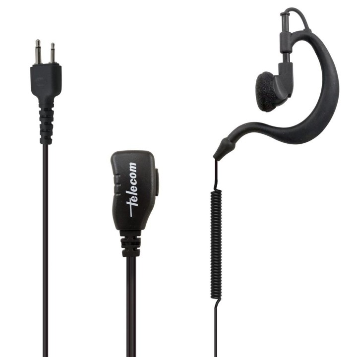 SARI-1301 - MICRO-AURICULAR CON PTT DE SOLAPA PARA YAESU, ICOM, ALINCO, COBRA, STANDARD, ETC.