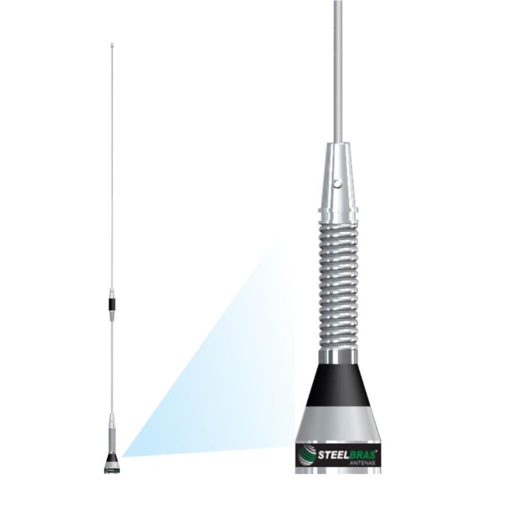 AP8258 - Antena móvil UHF TETRA 2x5/8 λ. Conector NMO.