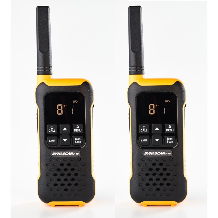 DYNASCAN F-15 PAREJA WALKIES PMR-446 USO LIBRE SUMERGIBLES