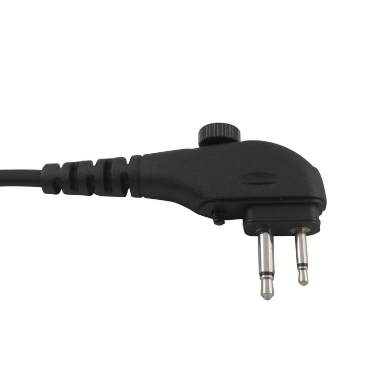 JD-30HYT610R - MICRO-AURICULAR VOX-PTT PARA HYT, CABLE RIZADO CON TORNILLOS.