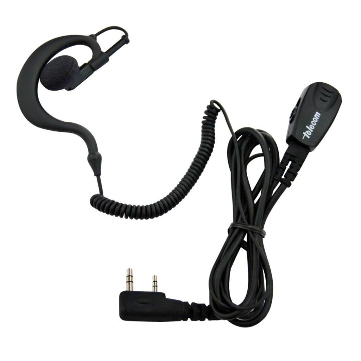 JD-30-KR - MICRO-AURICULAR CON MICRO TIPO SOLAPA VOX-PTT PARA KENWOOD, TEAM & HYT.