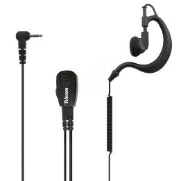 JD-30-DJ-C7-R - Micro-auricular VOX-PTT para Alinco DJ-C5/6/7, cable rizado.