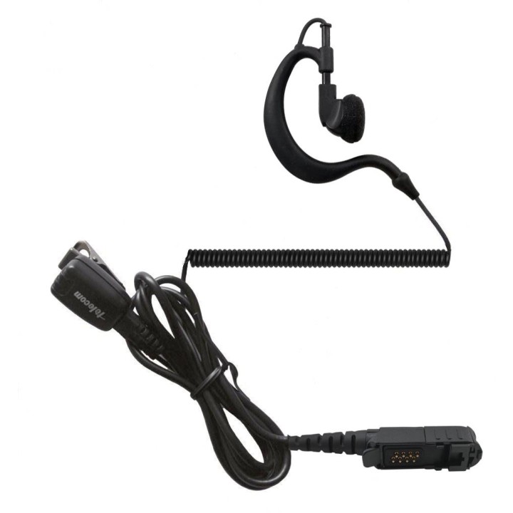 PY-29-DP-2400 - MICRO-AURICULAR ERGONÓMICO GIRATORIO CON MICRO TIPO SOLAPA, PARA MOTOROLA.