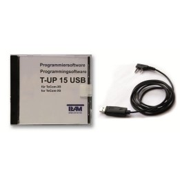 T-UP 15 USB Software TEAM + cable programación para Tecom-X5 PR-8063 (UHF) y PR-8064 (VHF).