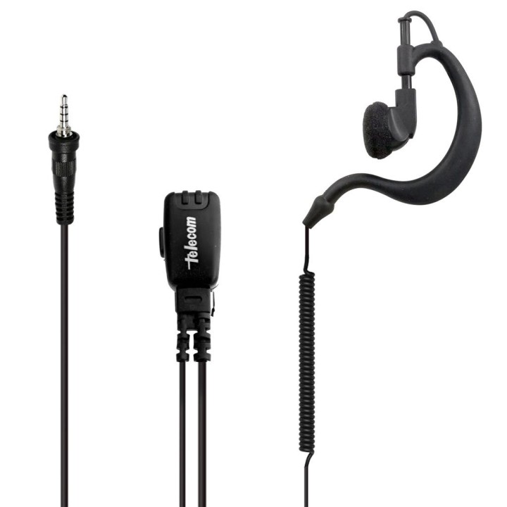 PY-29VX7R  Micro-auricular ergonómico giratorio, con micro tipo solapa para YAESU / ALINCO / STANDARD HORIZON