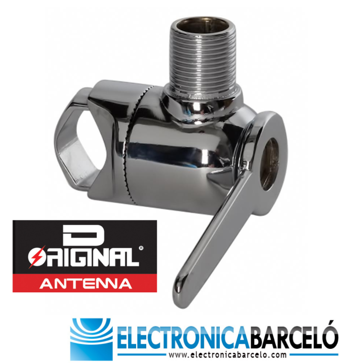 DX-PA-43 D-ORIGINAL, base de barandilla, latón cromado.
