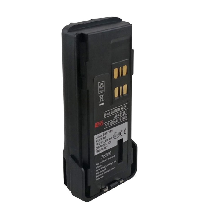 AI-4412-LI Batería smart para MOTOROLA DP2000, DP2400, DP2600, DP4000, DP4400. Li-Ion 7.4V / 2600mAh