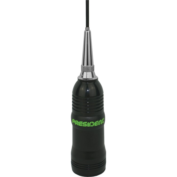Antena CB 27 Mhz PRESIDENT COLORADO 800 WB RADIANTE VARILLA Y BOBINA con CONECTOR PL, MUY FLEXIBLE