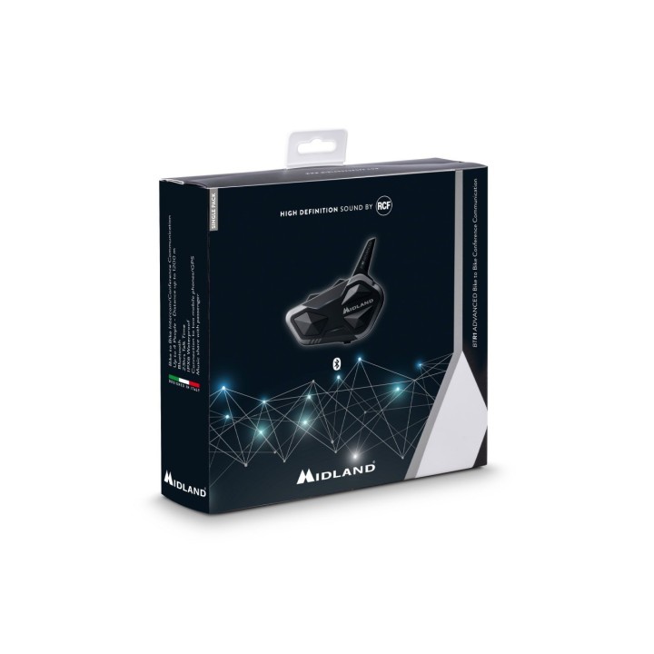 Intercomunicador BTR1 Advanced Single Intercom Bluetooth 4 personas hasta 1,2Km.