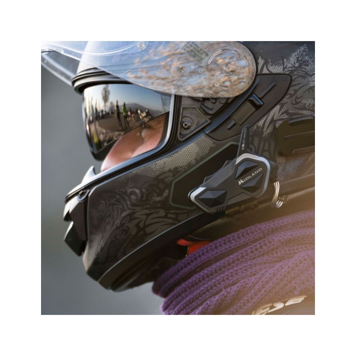 Intercomunicador BTR1 Advanced Single Intercom Bluetooth 4 personas hasta 1,2Km.