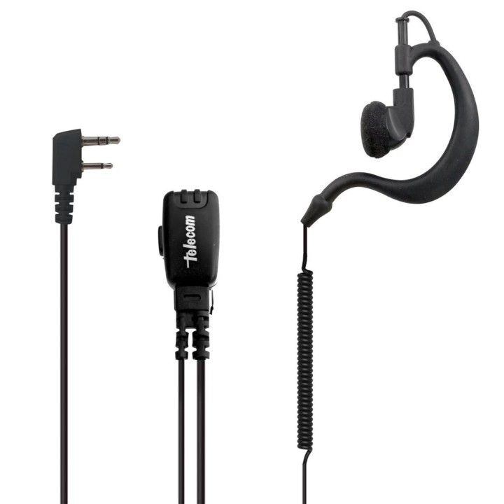 PY-29ILRA - MICRO-AURICULAR ERGONÓMICO GIRATORIO, CON MICRO TIPO SOLAPA PARA ICOM.