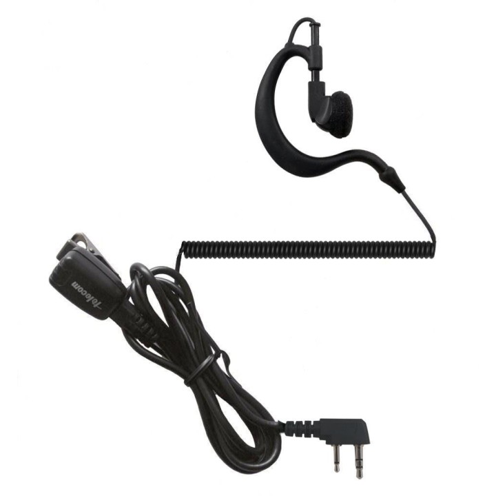 PY-29ILRA - MICRO-AURICULAR ERGONÓMICO GIRATORIO, CON MICRO TIPO SOLAPA PARA ICOM.