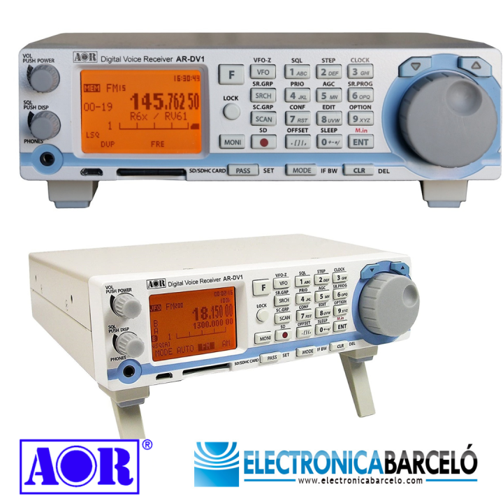 AOR AR-DV1 Receptor banda ancha analógico-digital móvil