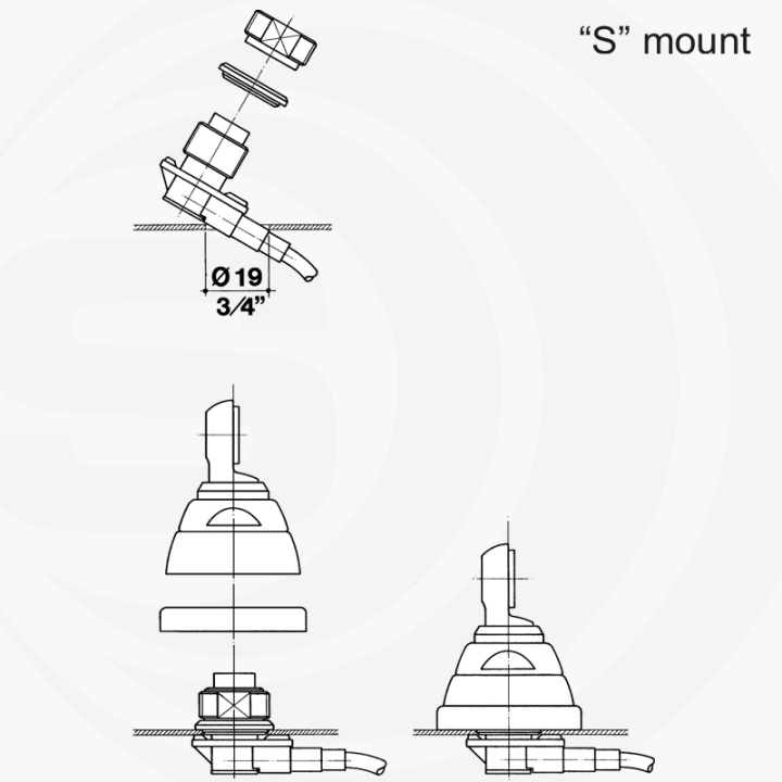SIRIO SU375-480PL RAD. ANTENA MOVIL 375...480 MHz. PL