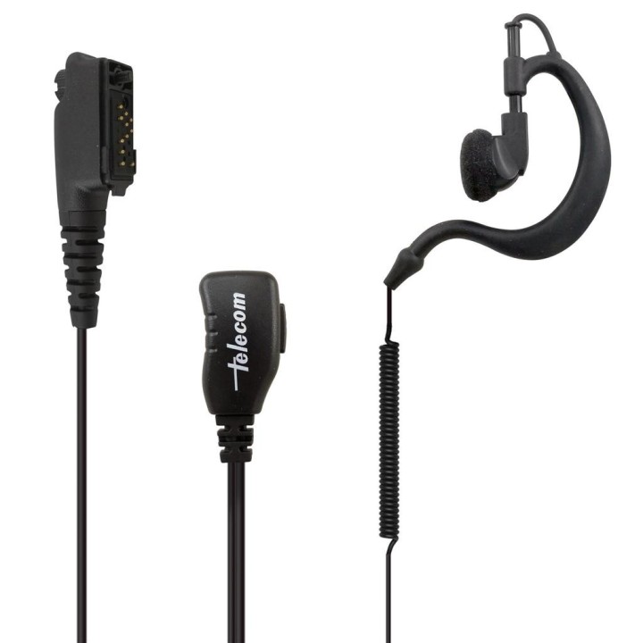 SARI-TPH900 - MICRO-AURICULAR ERGONÓMICO GIRATORIO CON MICRO TIPO SOLAPA, PARA AIRBUS TETRAPOL TPH900
