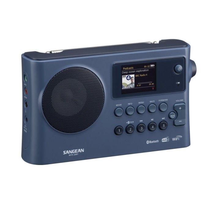 SANGEAN WFR-28BT RECEPTOR DE RADIO WI-FI Y BLUETOOTH